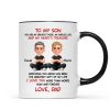 To My Son My Heart's Treasure - Personalized Mug - Christmas Gift from Dad to Son To My Son My Heart's Treasure - Personalized Mug - Christmas Gift from Dad to Son