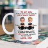 To My Son My Heart's Treasure - Personalized Mug - Christmas Gift from Dad to Son To My Son My Heart's Treasure - Personalized Mug - Christmas Gift from Dad to Son
