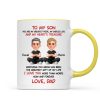 To My Son My Heart's Treasure - Personalized Mug - Christmas Gift from Dad to Son To My Son My Heart's Treasure - Personalized Mug - Christmas Gift from Dad to Son