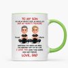 To My Son My Heart's Treasure - Personalized Mug - Christmas Gift from Dad to Son To My Son My Heart's Treasure - Personalized Mug - Christmas Gift from Dad to Son