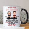 To My Son My Heart's Treasure - Personalized Mug - Christmas Gift from Dad to Son To My Son My Heart's Treasure - Personalized Mug - Christmas Gift from Dad to Son