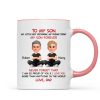 To My Son My Little Boy Yesterday - Personalized Mug - Christmas Gift from Dad to Son To My Son My Little Boy Yesterday - Personalized Mug - Christmas Gift from Dad to Son