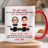 To My Son My Little Boy Yesterday - Personalized Mug - Christmas Gift from Dad to Son To My Son My Little Boy Yesterday - Personalized Mug - Christmas Gift from Dad to Son