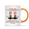 To My Son My Little Boy Yesterday - Personalized Mug - Christmas Gift from Dad to Son To My Son My Little Boy Yesterday - Personalized Mug - Christmas Gift from Dad to Son