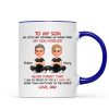 To My Son My Little Boy Yesterday - Personalized Mug - Christmas Gift from Dad to Son To My Son My Little Boy Yesterday - Personalized Mug - Christmas Gift from Dad to Son