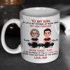 To My Son My Little Boy Yesterday - Personalized Mug - Christmas Gift from Dad to Son To My Son My Little Boy Yesterday - Personalized Mug - Christmas Gift from Dad to Son