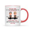 To My Son My Little Boy Yesterday - Personalized Mug - Christmas Gift from Dad to Son To My Son My Little Boy Yesterday - Personalized Mug - Christmas Gift from Dad to Son