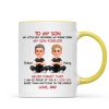To My Son My Little Boy Yesterday - Personalized Mug - Christmas Gift from Dad to Son To My Son My Little Boy Yesterday - Personalized Mug - Christmas Gift from Dad to Son