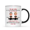 To My Son My Little Boy Yesterday - Personalized Mug - Christmas Gift from Dad to Son To My Son My Little Boy Yesterday - Personalized Mug - Christmas Gift from Dad to Son