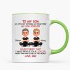 To My Son My Little Boy Yesterday - Personalized Mug - Christmas Gift from Dad to Son To My Son My Little Boy Yesterday - Personalized Mug - Christmas Gift from Dad to Son