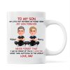 To My Son My Little Boy Yesterday - Personalized Mug - Christmas Gift from Dad to Son To My Son My Little Boy Yesterday - Personalized Mug - Christmas Gift from Dad to Son