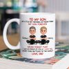 To My Son My Little Boy Yesterday - Personalized Mug - Christmas Gift from Dad to Son To My Son My Little Boy Yesterday - Personalized Mug - Christmas Gift from Dad to Son