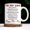 To My Son, Now, I See You Feeling That Same Love, Skyscraper - Personalized Custom Coffee Mug - SON047_MG To My Son, Now, I See You Feeling That Same Love, Skyscraper - Personalized Custom Coffee Mug - SON047_MG