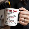 To My Son, Now, I See You Feeling That Same Love, Skyscraper - Personalized Custom Coffee Mug - SON047_MG To My Son, Now, I See You Feeling That Same Love, Skyscraper - Personalized Custom Coffee Mug - SON047_MG