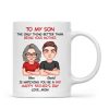 To My Son Personalized Ceramic Mug, Heartfelt Father's Day Gift For Son