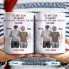 To My Son So Amazed By The Son, The Man, The Dad You Are, People And Trees - Personalized Custom Coffee Mug - SON046_MG To My Son So Amazed By The Son, The Man, The Dad You Are, People And Trees - Personalized Custom Coffee Mug - SON046_MG
