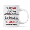 To My Wife Couple Hugging Gift For Him For Her Personalized Mug