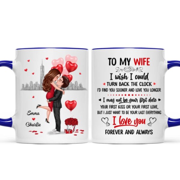 To My Wife Couple Hugging Gift For Him For Her Personalized Mug