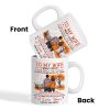To My Wife Husband Couple Standing Back View Fall Season, Personalized Mug