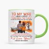 To My Wife Husband Couple Standing Back View Fall Season, Personalized Mug
