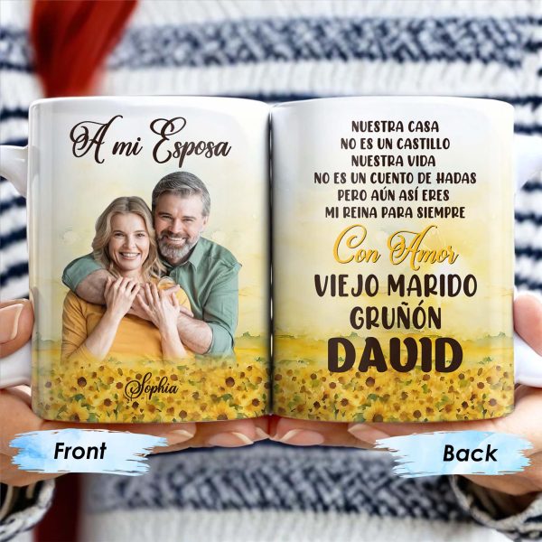To My Wife, My Queen Forever With Love Grumpy Old Husband - Personalized Custom Coffee Mug - CPL147_MG To My Wife, My Queen Forever With Love Grumpy Old Husband - Personalized Custom Coffee Mug - CPL147_MG