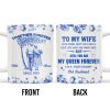 To My Wife You Are My Queen Forever Hearts and Birds Design - Personalized Custom Coffee Mug - CPL513_MG To My Wife You Are My Queen Forever Hearts and Birds Design - Personalized Custom Coffee Mug - CPL513_MG