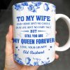 To My Wife You Are My Queen Forever Hearts and Birds Design - Personalized Custom Coffee Mug - CPL513_MG To My Wife You Are My Queen Forever Hearts and Birds Design - Personalized Custom Coffee Mug - CPL513_MG