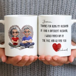 To My Wonderful Grandparents, Love Knows No Distance - Personalized Custom Coffee Mug - CPL1005_MG