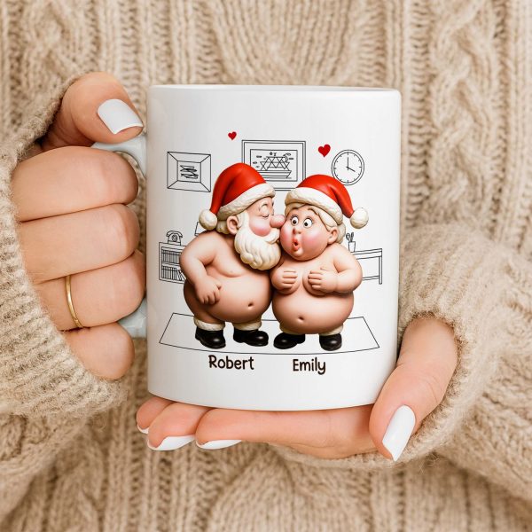 To My Wonderful Wife Merry Christmas With All My Love Santa And Elf - Personalized Custom Coffee Mug - CPL863_MG To My Wonderful Wife Merry Christmas With All My Love Santa And Elf - Personalized Custom Coffee Mug - CPL863_MG