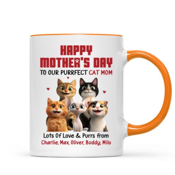 To Our Perfect Cat Mom Adorable Cartoon Cats Personalized Mug, Unique Gifts For Cat Moms To Our Perfect Cat Mom Adorable Cartoon Cats Personalized Mug, Unique Gifts For Cat Moms