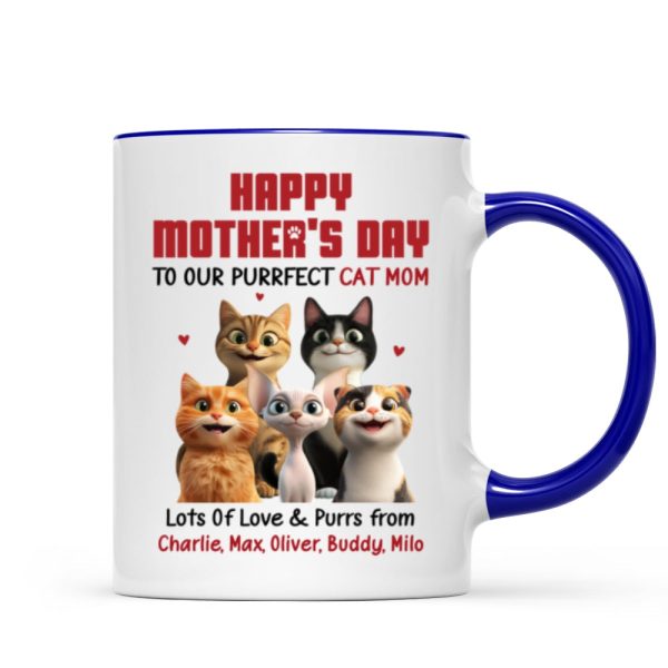 To Our Perfect Cat Mom Adorable Cartoon Cats Personalized Mug, Unique Gifts For Cat Moms To Our Perfect Cat Mom Adorable Cartoon Cats Personalized Mug, Unique Gifts For Cat Moms