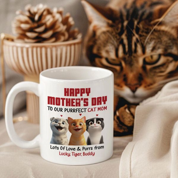 To Our Perfect Cat Mom Adorable Cartoon Cats Personalized Mug, Unique Gifts For Cat Moms To Our Perfect Cat Mom Adorable Cartoon Cats Personalized Mug, Unique Gifts For Cat Moms