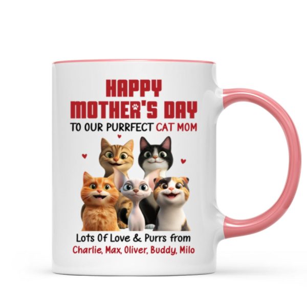 To Our Perfect Cat Mom Adorable Cartoon Cats Personalized Mug, Unique Gifts For Cat Moms To Our Perfect Cat Mom Adorable Cartoon Cats Personalized Mug, Unique Gifts For Cat Moms