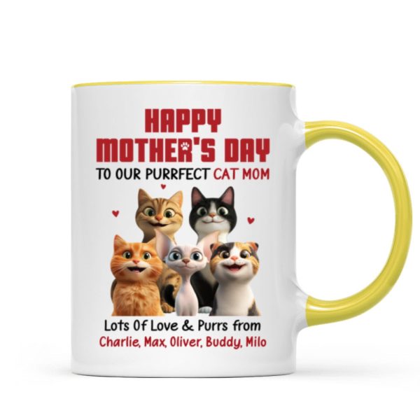 To Our Perfect Cat Mom Adorable Cartoon Cats Personalized Mug, Unique Gifts For Cat Moms To Our Perfect Cat Mom Adorable Cartoon Cats Personalized Mug, Unique Gifts For Cat Moms