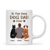 To The Best Dog Dad Ever Crayon Personalized Mug