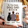 To The Best Dog Dad Ever Crayon Personalized Mug
