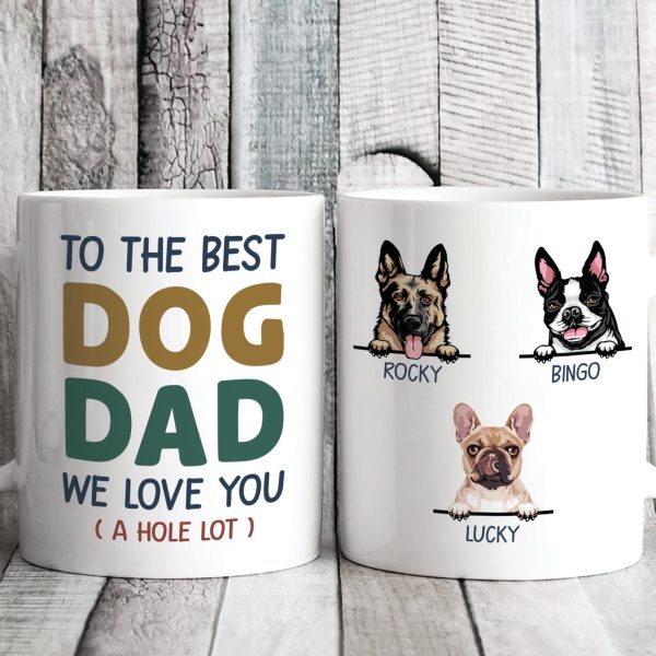 To The Best Dog Dad Personalized Custom Dog Dad Mug C357 To The Best Dog Dad Personalized Custom Dog Dad Mug C357