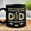 To The World Best Fishing Dad - Gift For Dad - Personalized Black Mug To The World Best Fishing Dad - Gift For Dad - Personalized Black Mug