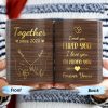 Together Forever, Holding Hands and Hearts Mug - Personalized Custom Coffee Mug - CPL150_MG Together Forever, Holding Hands and Hearts Mug - Personalized Custom Coffee Mug - CPL150_MG