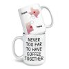 Together In Spirit, Even With A Drink Apart - Bestie Personalized Custom Mug - Christmas Gift For Best Friends, BFF, Sisters Together In Spirit, Even With A Drink Apart - Bestie Personalized Custom Mug - Christmas Gift For Best Friends, BFF, Sisters