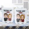 Together Since - Cartoon Couple Version - Personalized Mug Together Since - Cartoon Couple Version - Personalized Mug