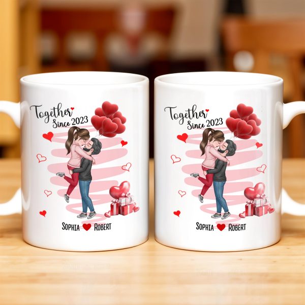 Together Since Custom Year With Heartfelt Gifts - Personalized Custom Coffee Mug - CPL330_MG Together Since Custom Year With Heartfelt Gifts - Personalized Custom Coffee Mug - CPL330_MG
