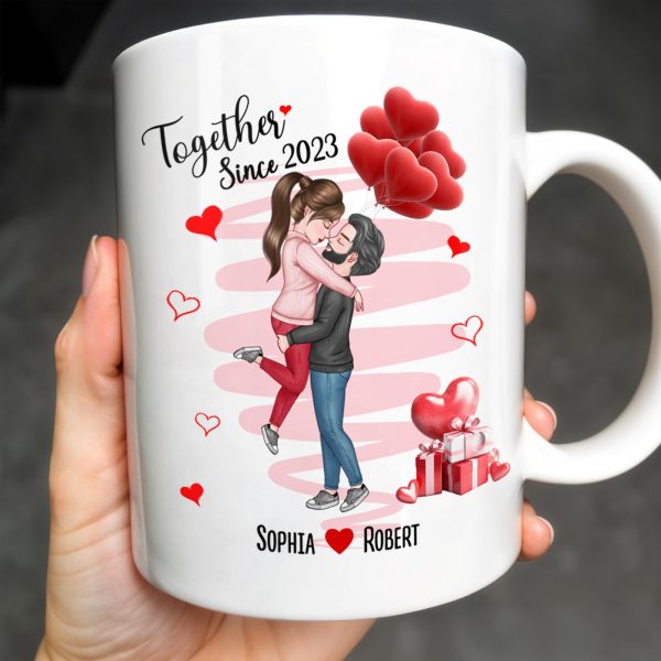 Together Since Custom Year With Heartfelt Gifts - Personalized Custom Coffee Mug - CPL330_MG Together Since Custom Year With Heartfelt Gifts - Personalized Custom Coffee Mug - CPL330_MG