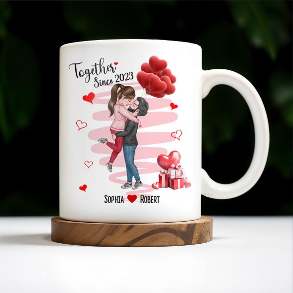 Together Since Custom Year With Heartfelt Gifts - Personalized Custom Coffee Mug - CPL330_MG Together Since Custom Year With Heartfelt Gifts - Personalized Custom Coffee Mug - CPL330_MG