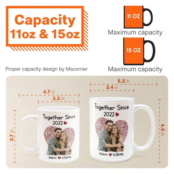 Together Since Picture Customized - Personalized Mug Together Since Picture Customized - Personalized Mug