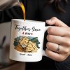 Together Since With Couple And Hearts Design - Personalized Custom Coffee Mug - CPL403_MG Together Since With Couple And Hearts Design - Personalized Custom Coffee Mug - CPL403_MG