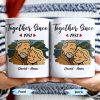 Together Since With Couple And Hearts Design - Personalized Custom Coffee Mug - CPL403_MG Together Since With Couple And Hearts Design - Personalized Custom Coffee Mug - CPL403_MG