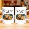 Together Since With Couple And Hearts Design - Personalized Custom Coffee Mug - CPL403_MG Together Since With Couple And Hearts Design - Personalized Custom Coffee Mug - CPL403_MG