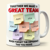 Together We Make A Great Team - Personalized White Edge-to-Edge Mug - Gift For Coworkers NL122 Together We Make A Great Team - Personalized White Edge-to-Edge Mug - Gift For Coworkers NL122