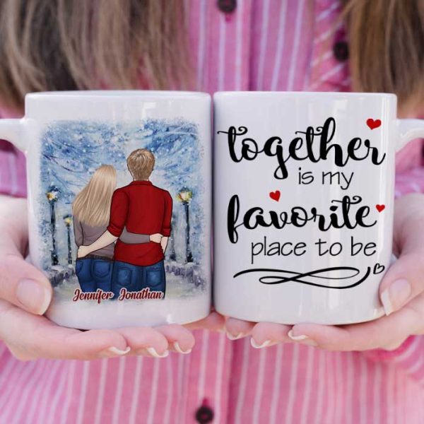 Together With You Is My Favorite Place To Be - Gift For Couples, Personalized Mug Together With You Is My Favorite Place To Be - Gift For Couples, Personalized Mug